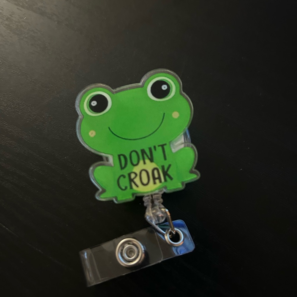 Green Frog Badge Reel